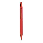 Penna a Scatto in Alluminio Gommato con Dettagli Metallizzati | Laser