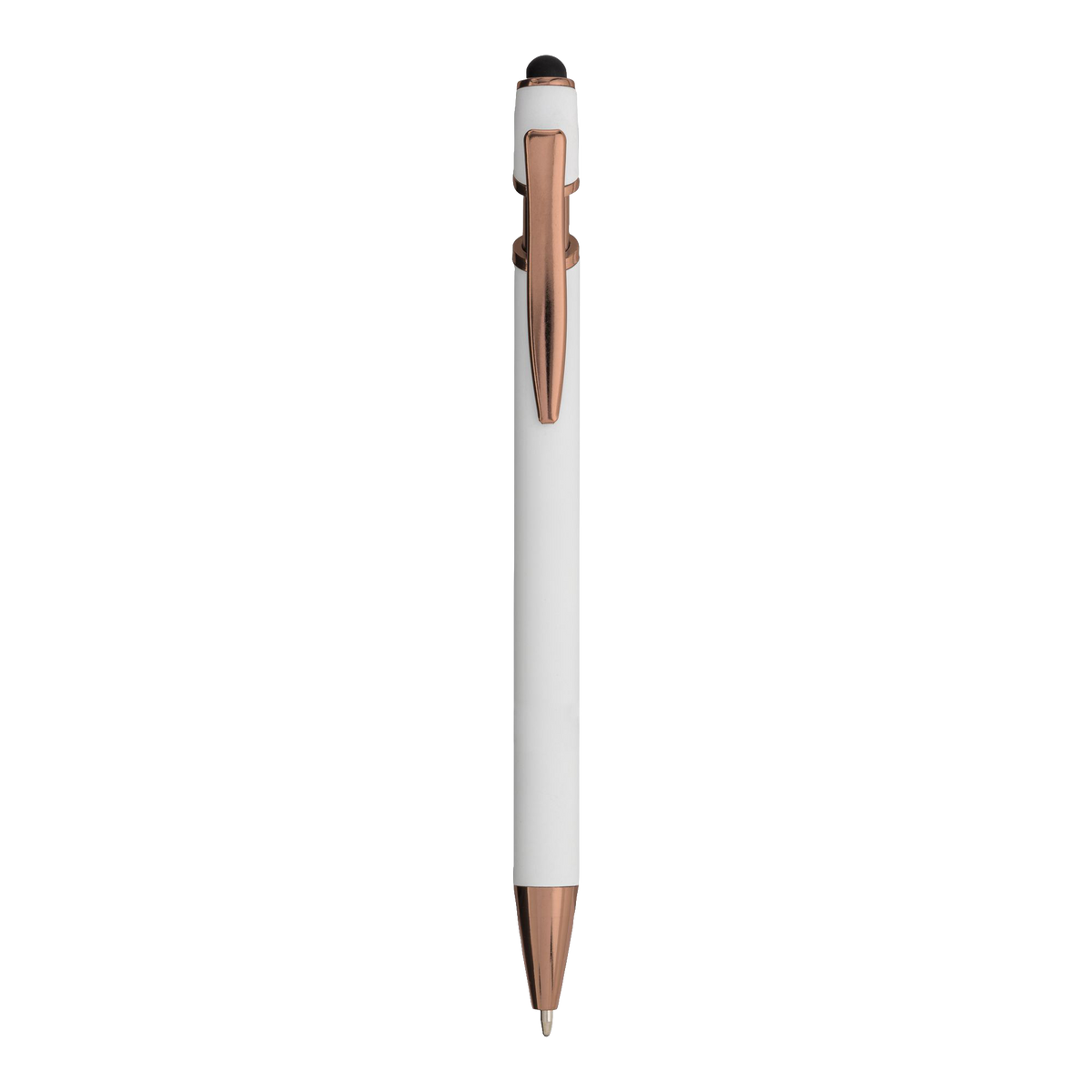 Penna in Alluminio Gommato Finiture Golden Rose | Stampa UV