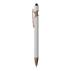 Penna in Alluminio Gommato Finiture Golden Rose | Stampa UV