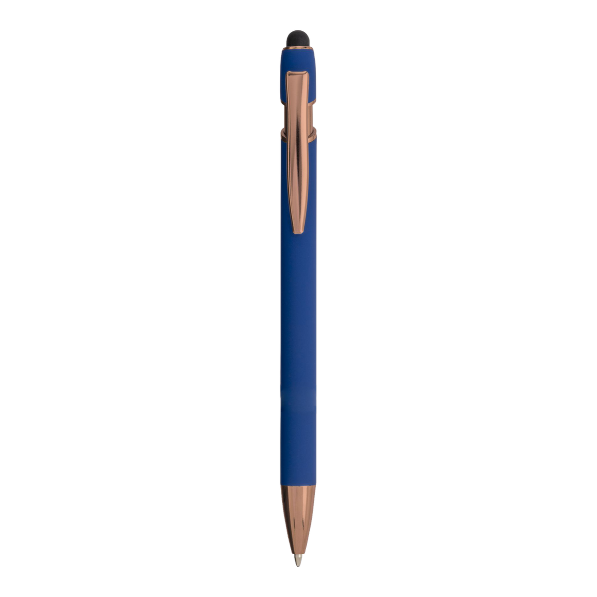 Penna in Alluminio Gommato Finiture Golden Rose | Stampa UV