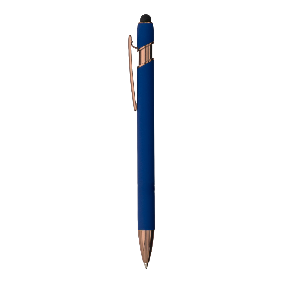 Penna in Alluminio Gommato Finiture Golden Rose | Stampa UV