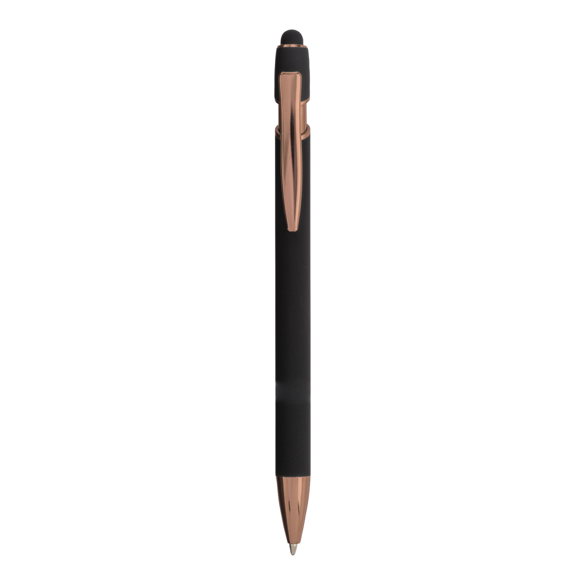 Penna in Alluminio Gommato Finiture Golden Rose | Stampa UV