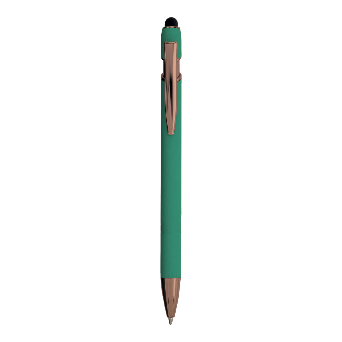 Penna in Alluminio Gommato Finiture Golden Rose | Stampa UV