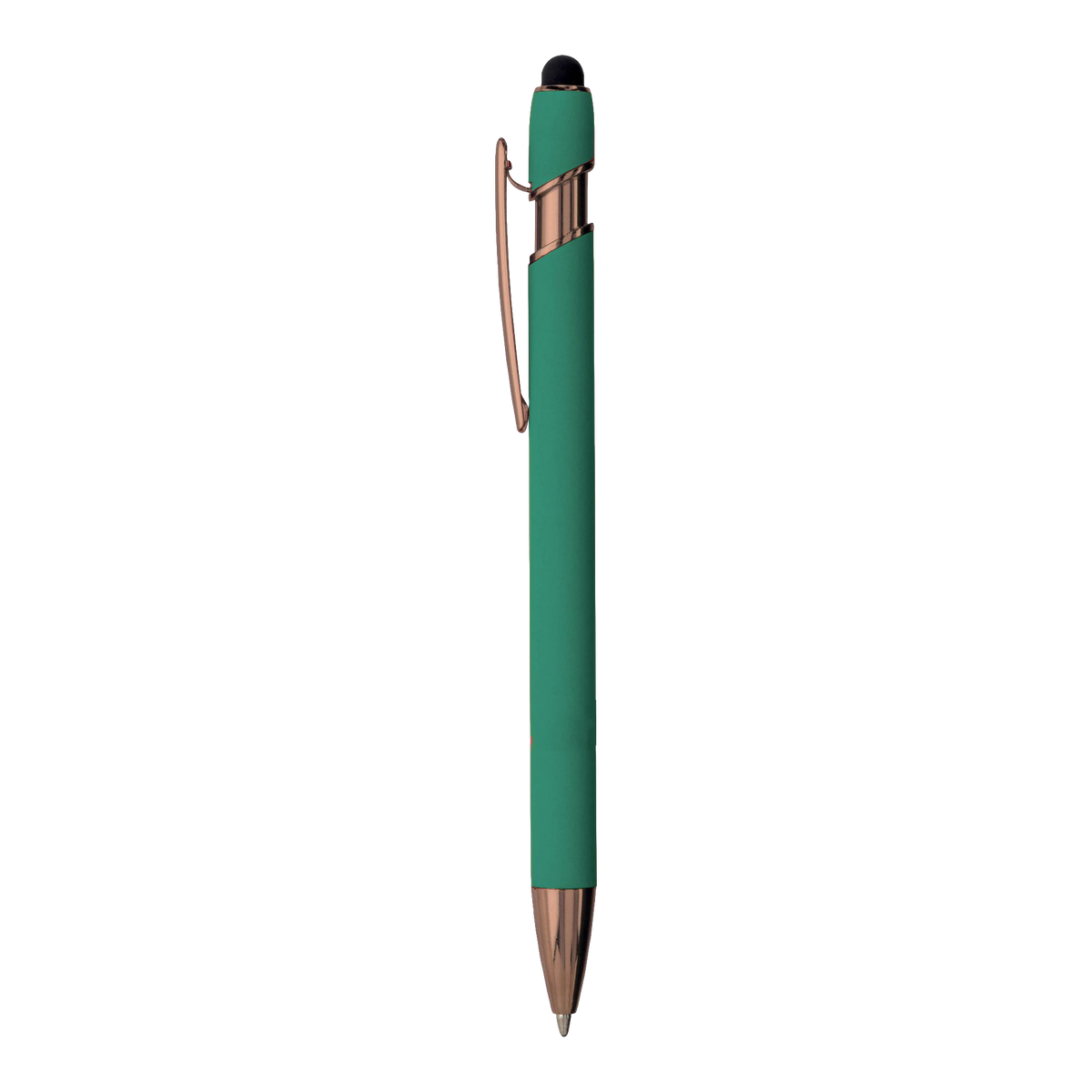 Penna in Alluminio Gommato Finiture Golden Rose | Stampa UV