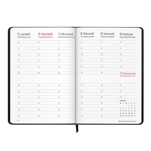 Agenda Settimanale 2027 Nubia Maxi 18x26 | Personalizzata