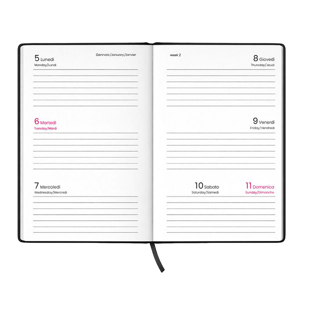 Agenda Tascabile Settimanale 2027 Nubia Pocket | Personalizzata