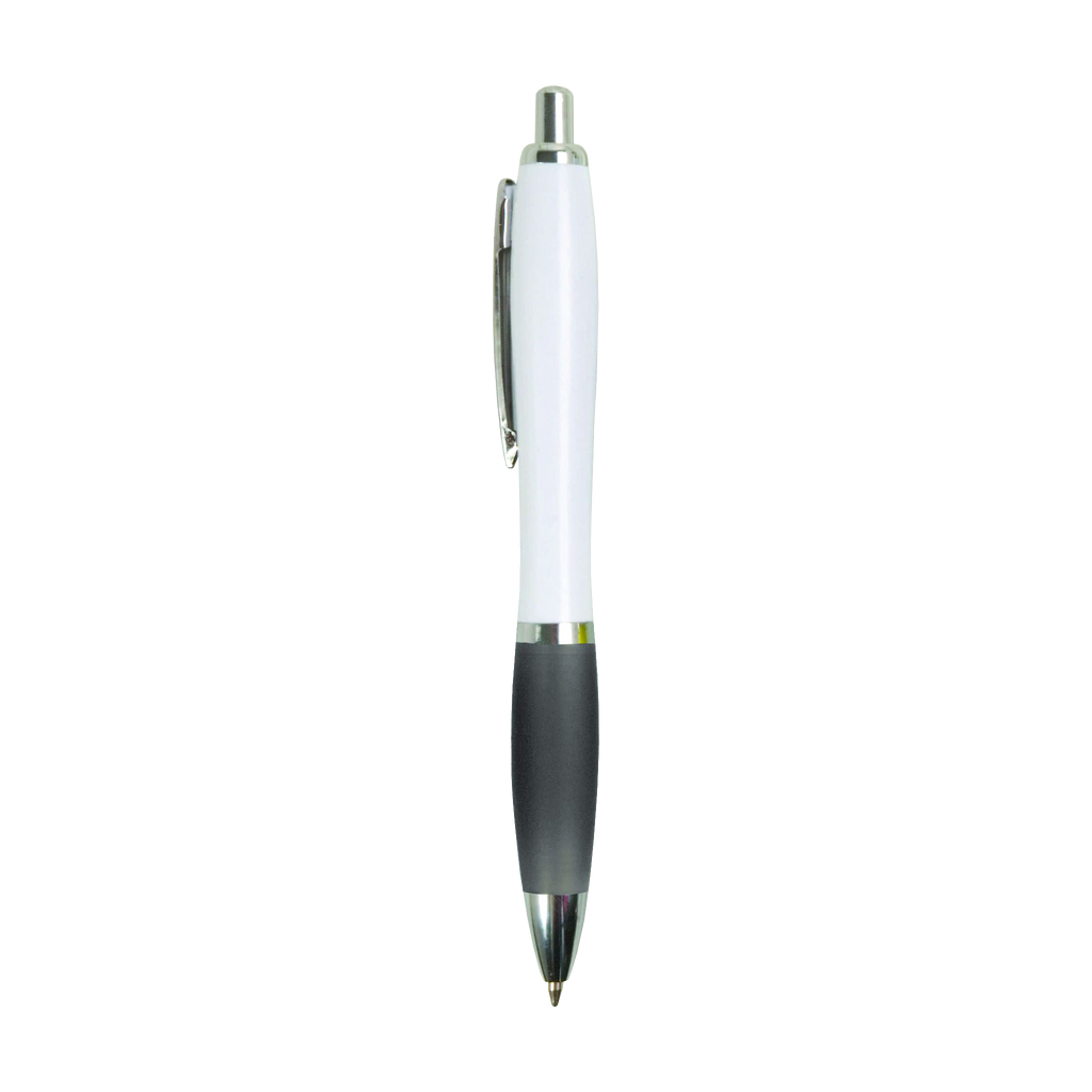 Penna a Scatto in Plastica ABS con Impugnatura Gommata e Refill Jumbo